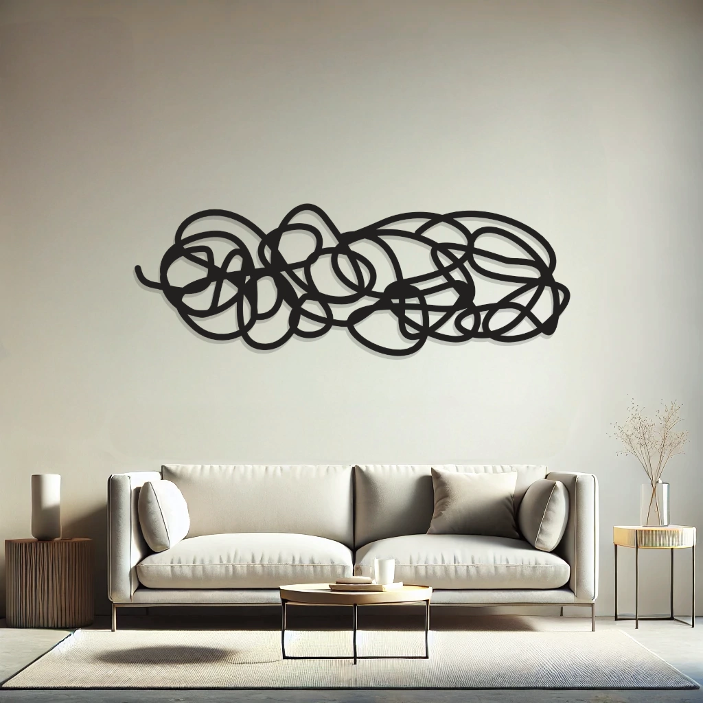 Quadro Escultura de Parede Emaranhado, Horizontal